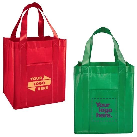 Deluxe Laminated Non-Woven Grocery Tote