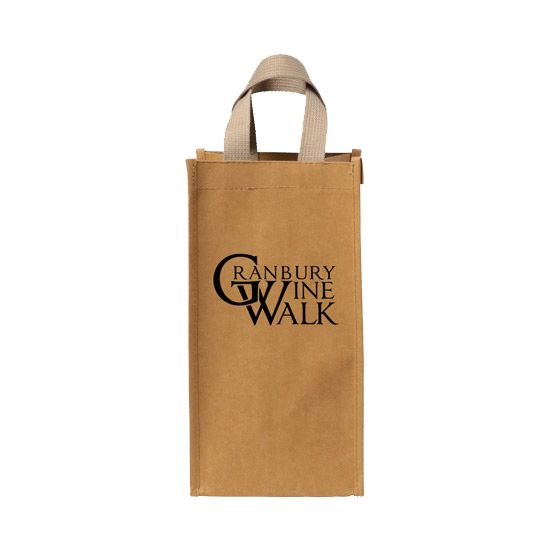 Tornado Washable Paper Wine Tote - 12 1/2h x 6w x 6d