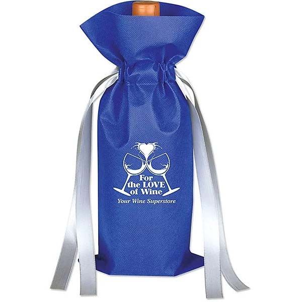 Wine Bottle Non Woven Gift Bag - 6.125