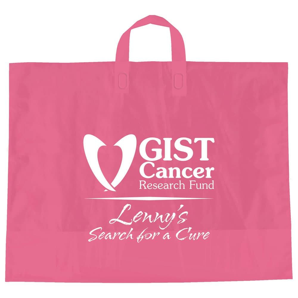 Color Frosted Soft Loop Handle Bags - 22 x 18 inch