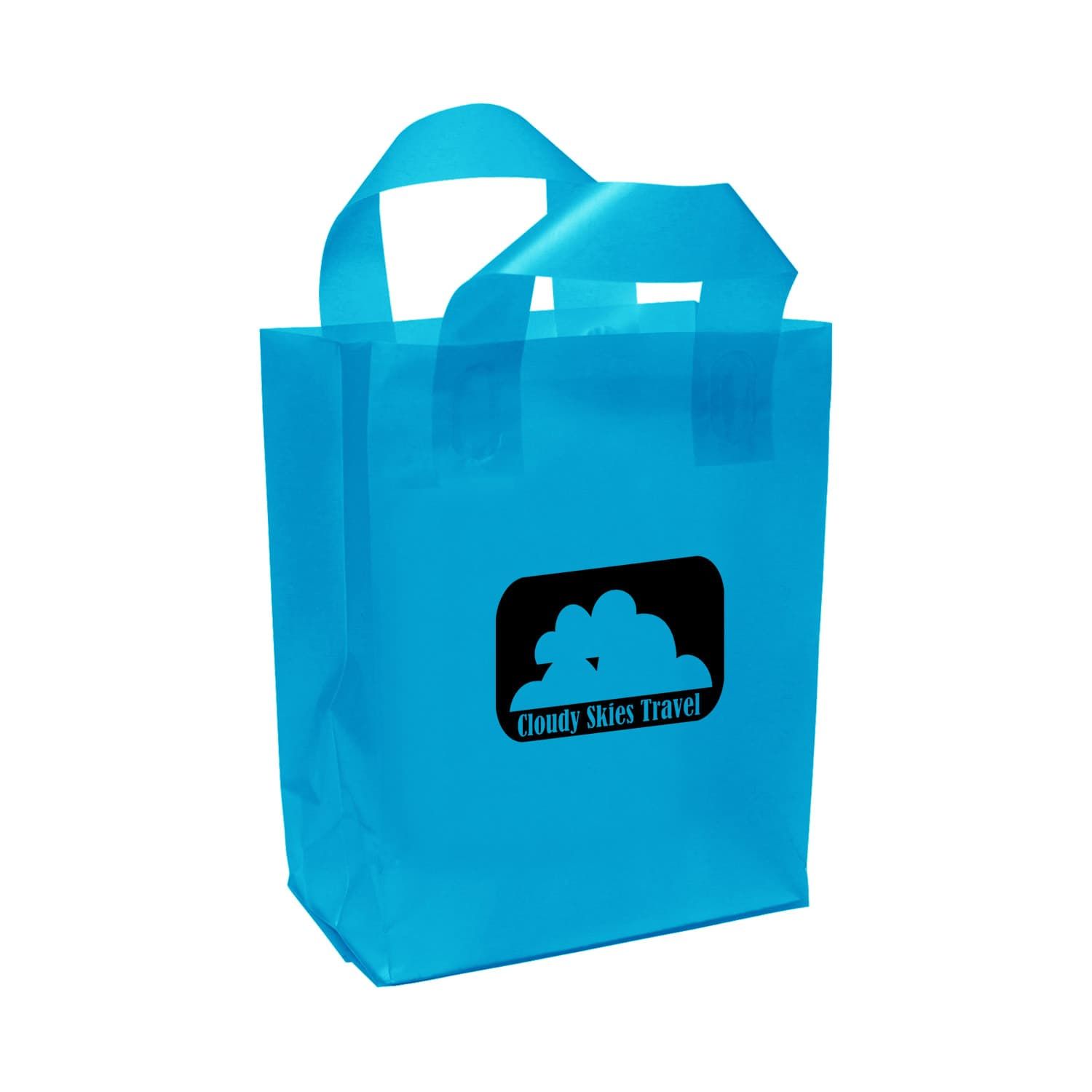 Brite Loop Frosted Shopper - 10h x 8w x 4gusset