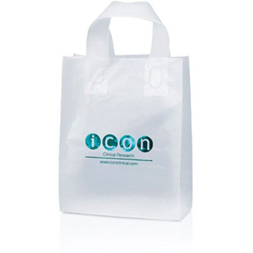 Printed Mars Frosted Shopper Bags - 10