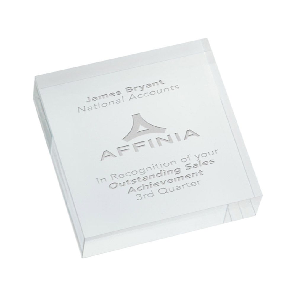 Square Acrylic Paperweight