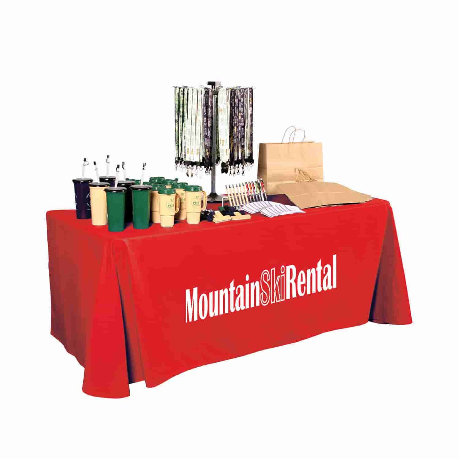 Open Back Table Cover - 6'