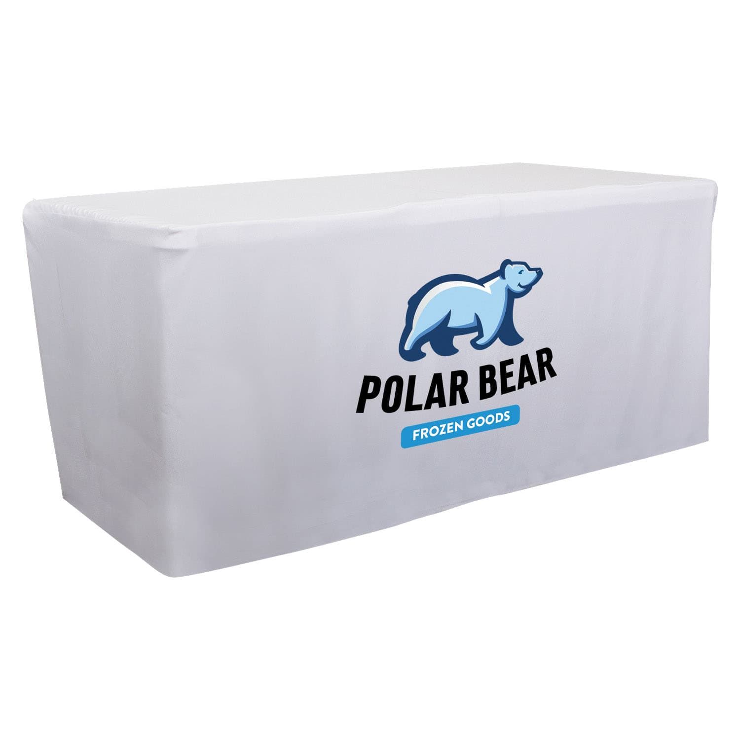 6' Closed Back Fitted Table Cover With Full Color Imprint