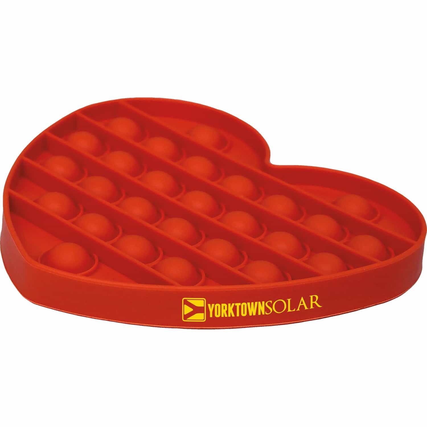 Printed Heart Pop Bubble Toys