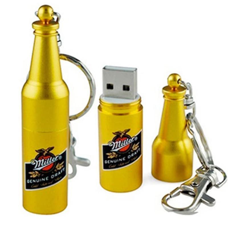 Custom Metal Bottle USB Flash Drive