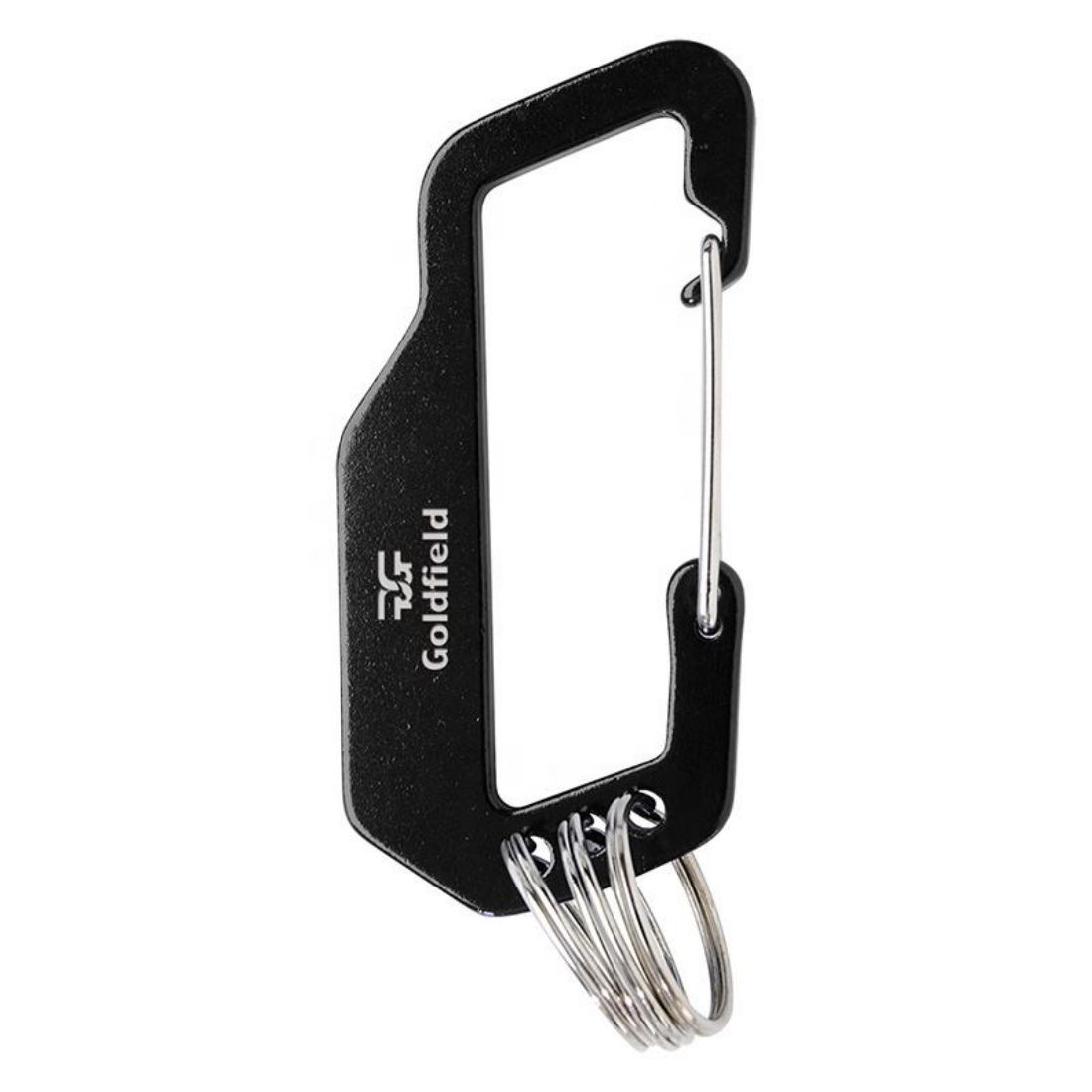 Custom Carabiner Keychain with 3 Split Rings