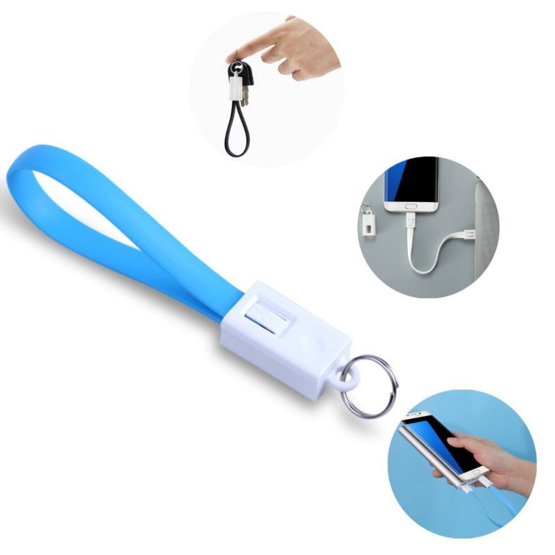2-in-1 Custom Charging Cable Keychain
