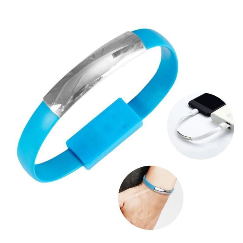 Custom USB Silicone Bracelet Charging Cable