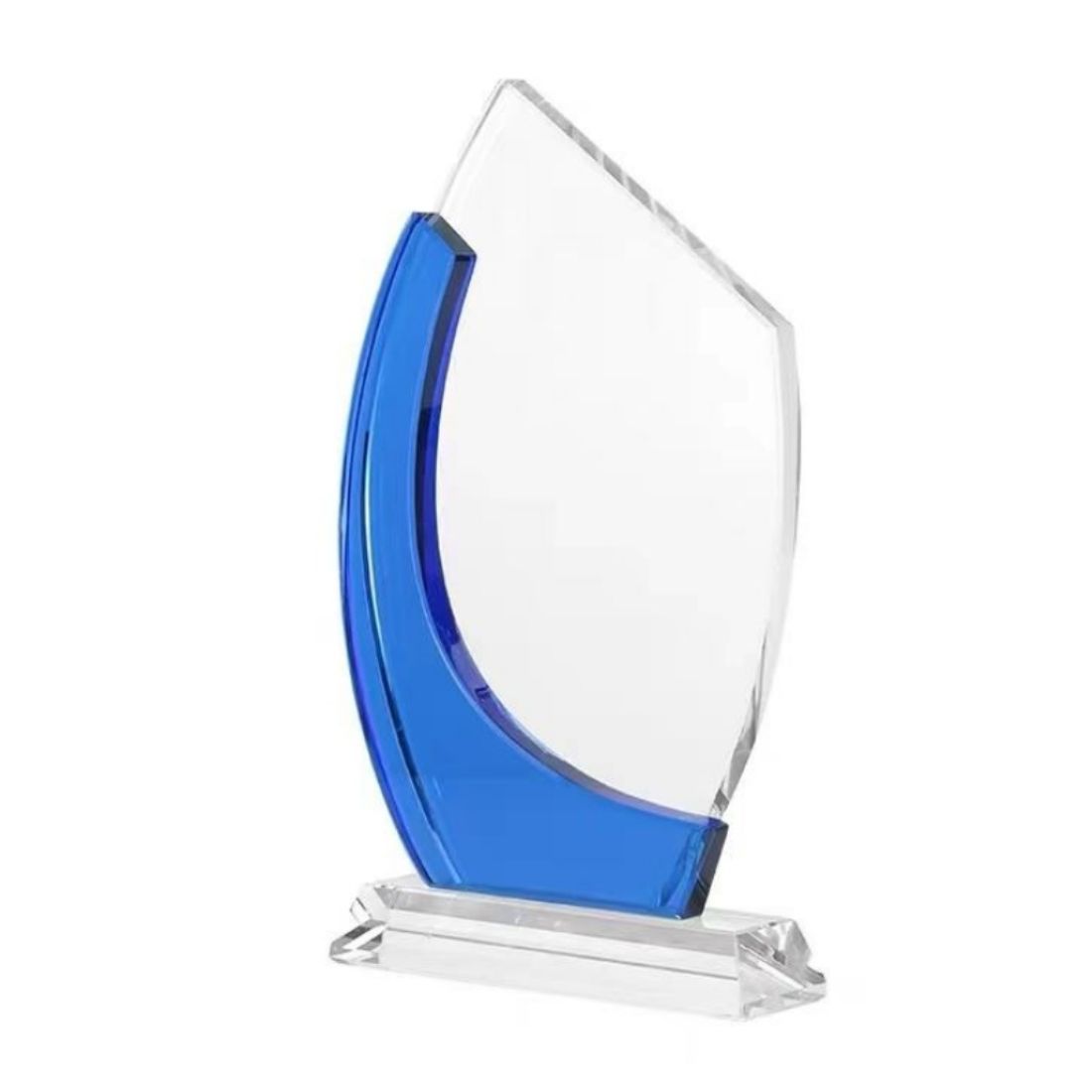 Custom Crescent Award Crystal Souvenir Trophy