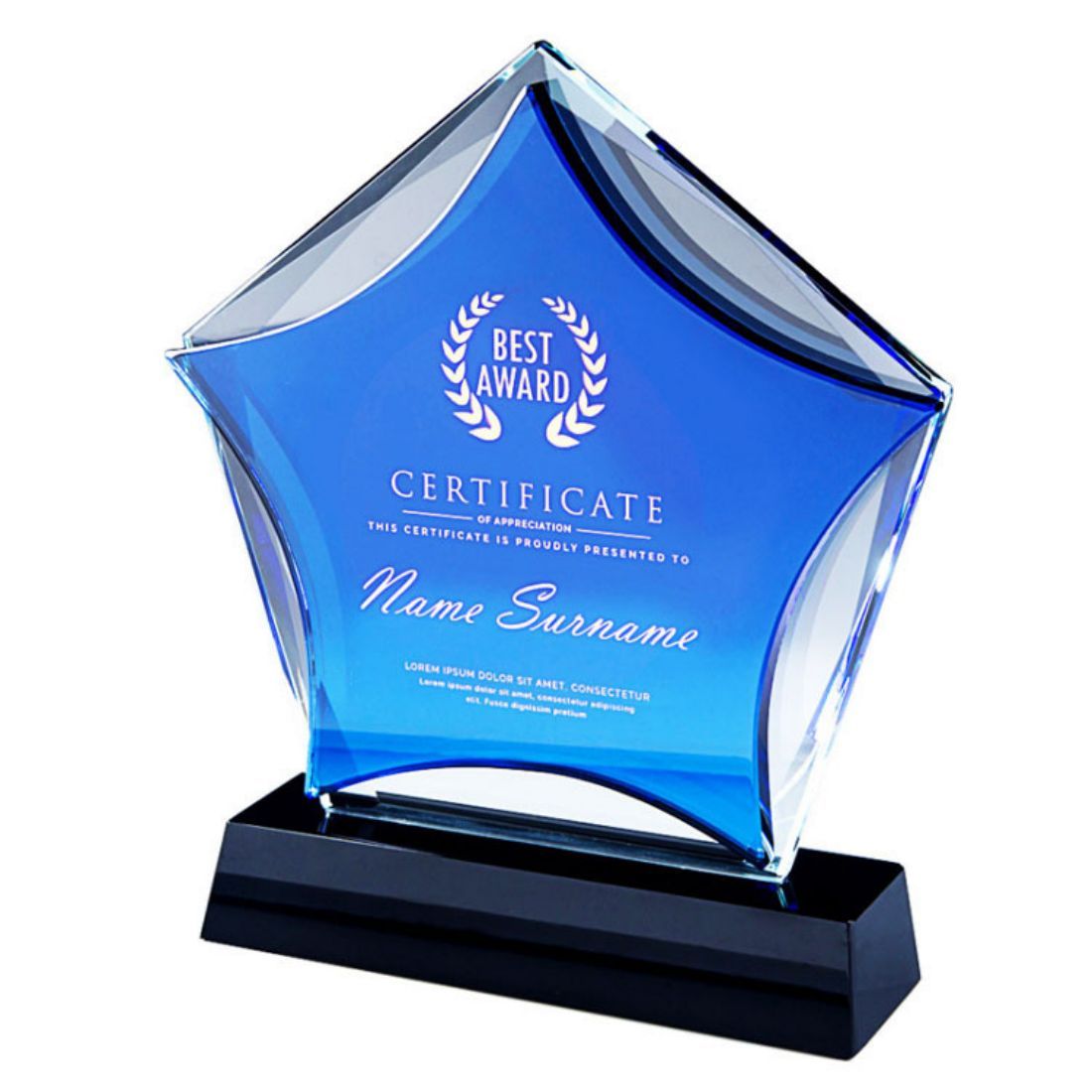 Custom Star Crystal Awards