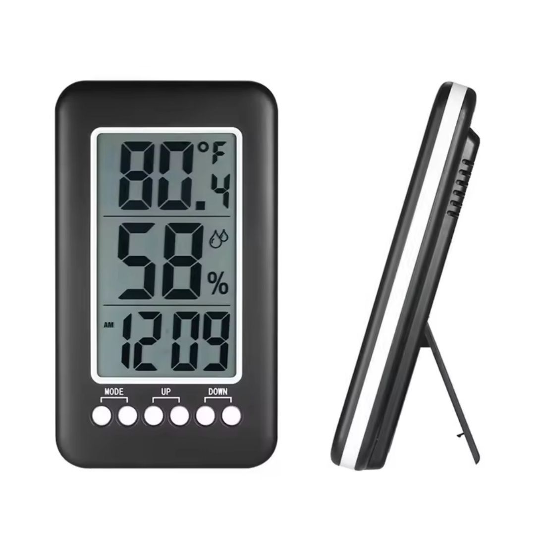 LCD Digital Clock with Thermometer & Hygrometer