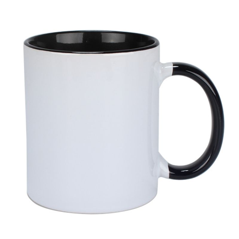 Full Color 11 oz Two-Tone Ceramic Coffee Mug