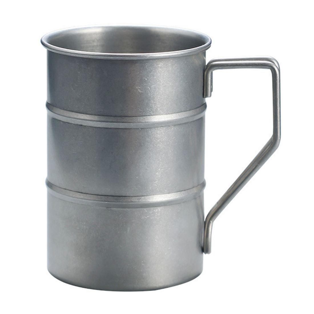 Custom 12.5 oz Retro Stainless Steel Camping Cup