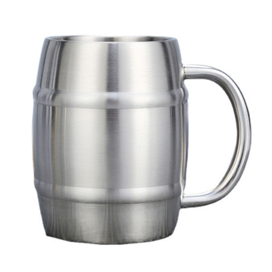 14 oz Double-Wall Stainless Steel Barrel Beer Cup