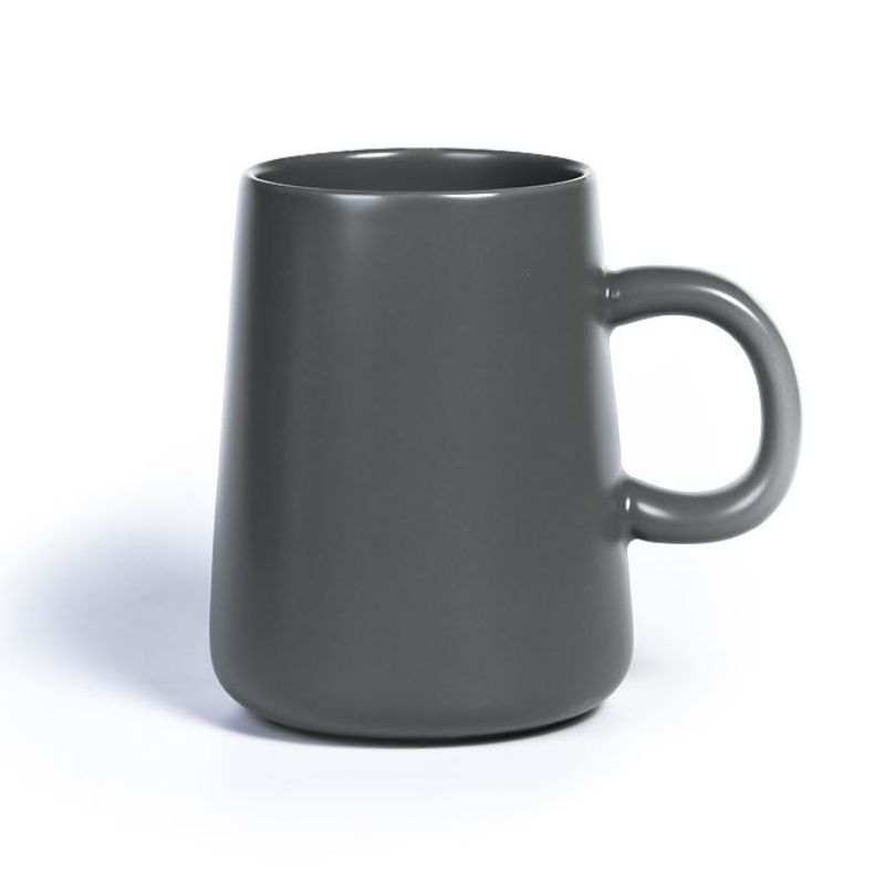 Custom 15 oz Matte Tapered Ceramic Coffee Cup