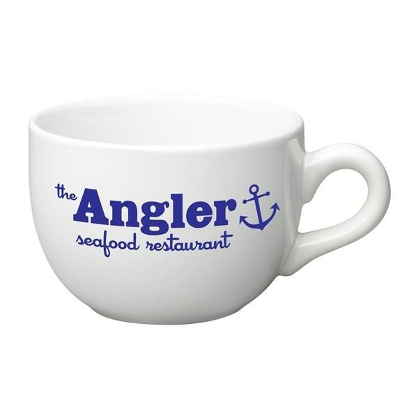 Custom 15 oz White Ceramic Soup Mug