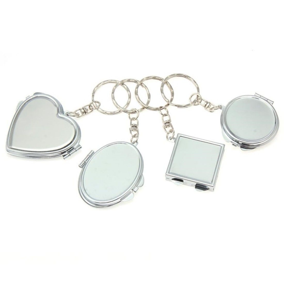 Double-Sided Folding Metal Mini Makeup Mirror
