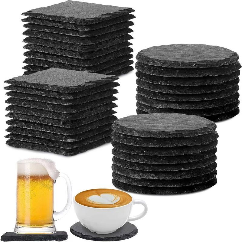 Custom Engraved Natural Slate Coaster