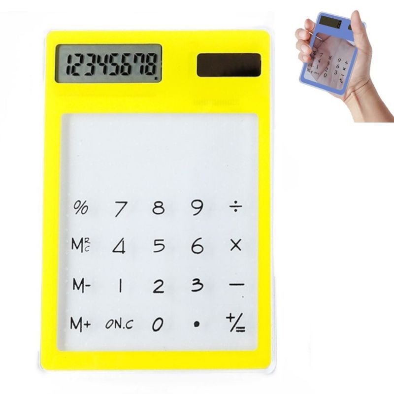 Custom Touchscreen Solar Calculator with Clear Panel