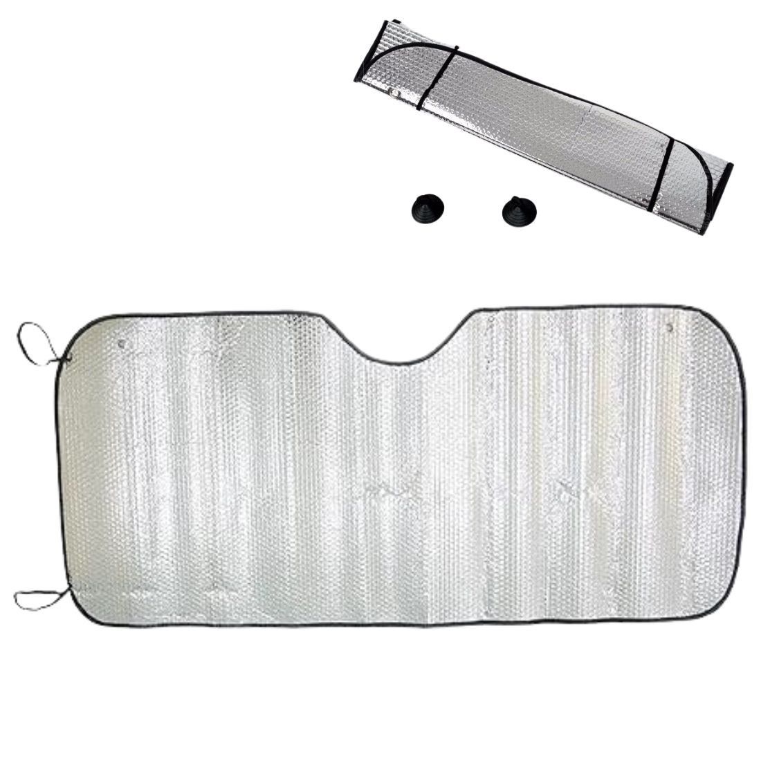 Dual-Sided Aluminum Foil Sunshade - 55.1