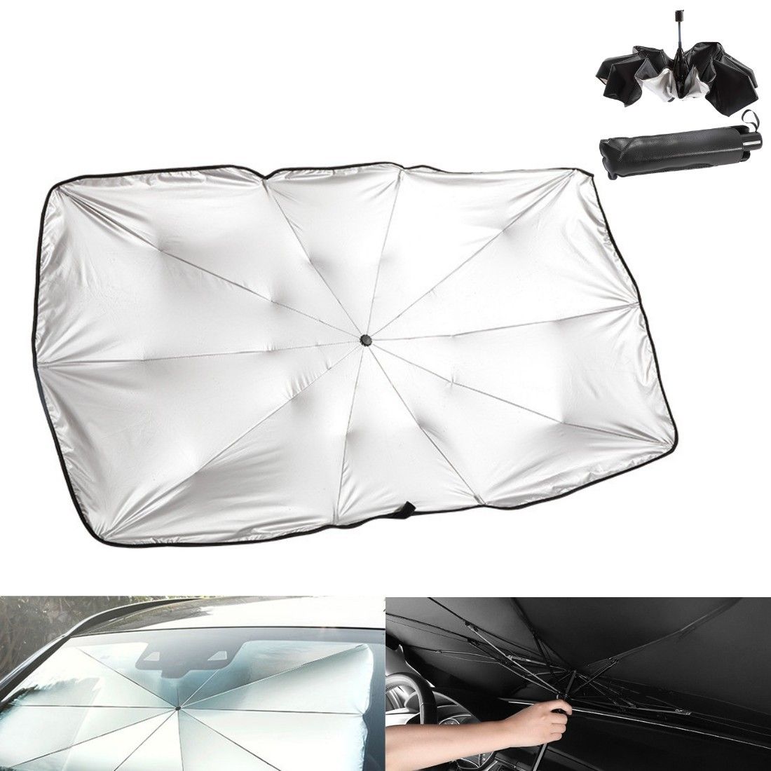 Large Thick Car Sunshade Umbrella - 57