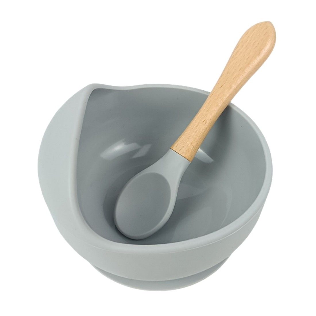 Baby Silicone Bowl Spoon Set with Suction Cup