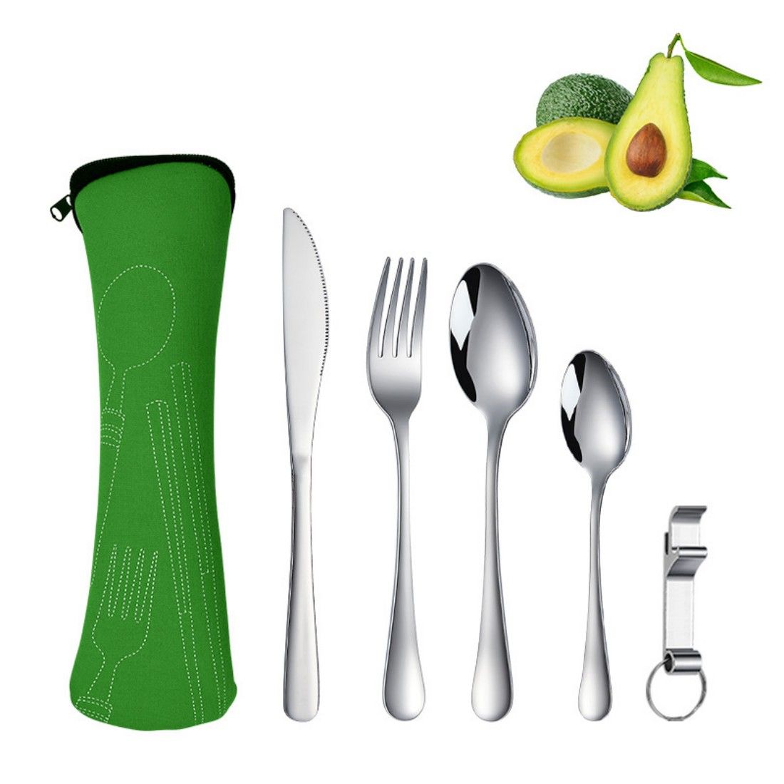 Stainless Steel Camping Travel Cutlery Set