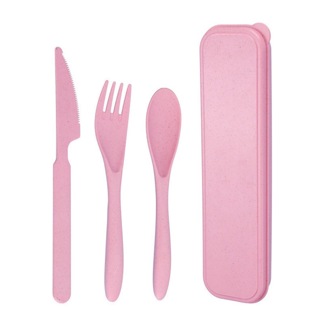 Promo Reusable Wheat Straw Cutlery Set