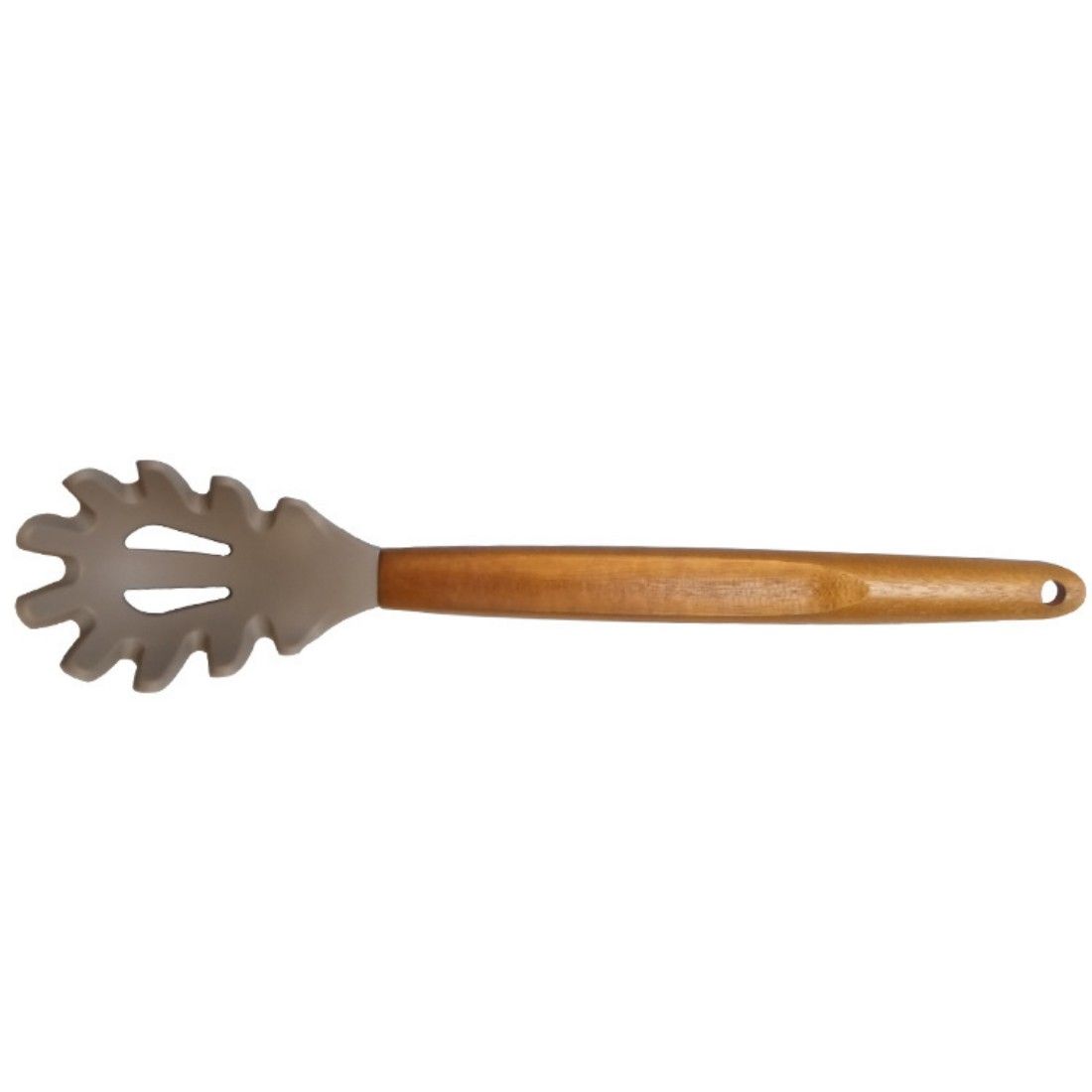 Silicone Pasta Server with Wood Handle