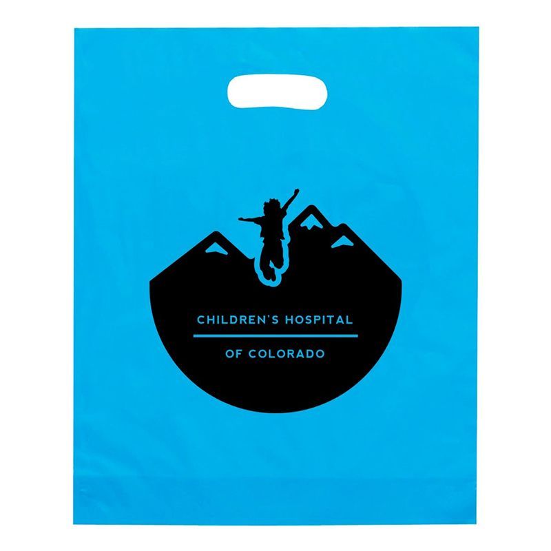 Frosted Die Cut Plastic Bag - 12