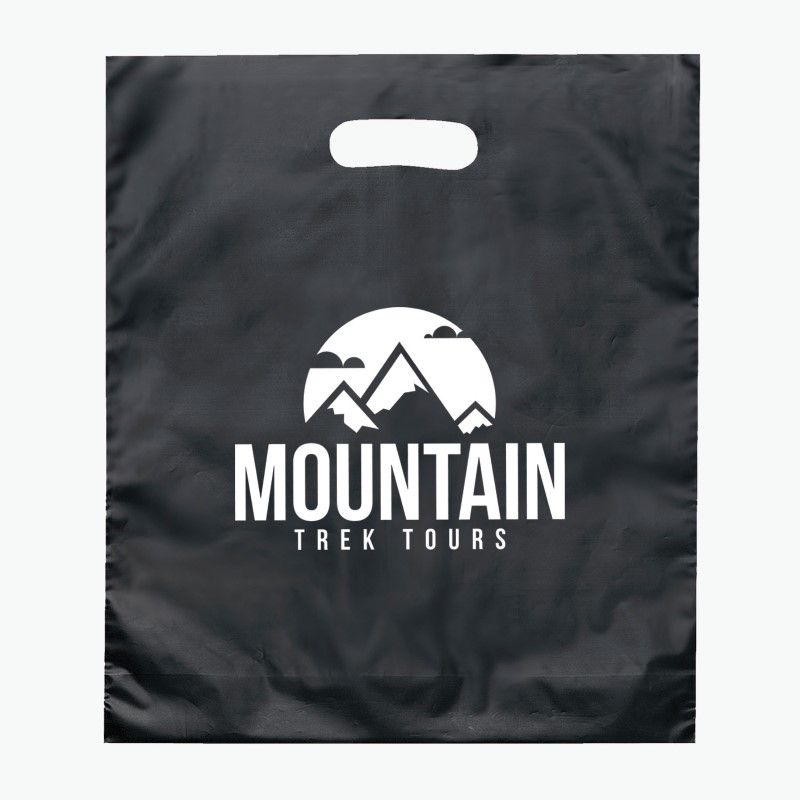 Frosted Die Cut Plastic Bag - 15