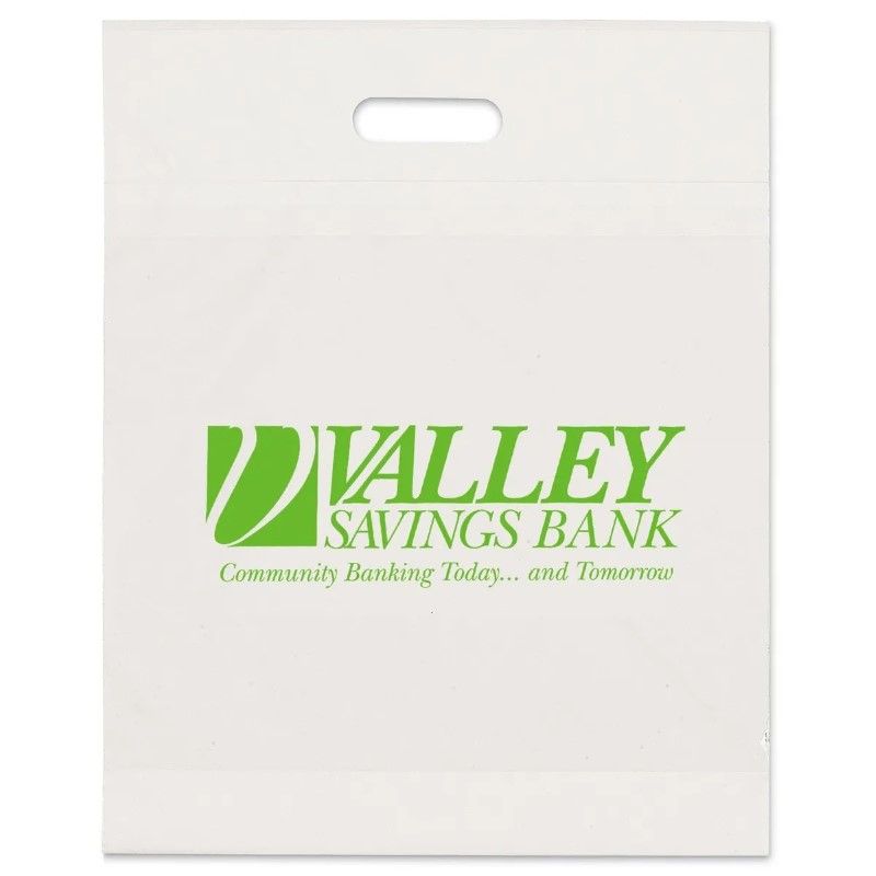 Custom Die Cut Take Home Plastic Bag - 11
