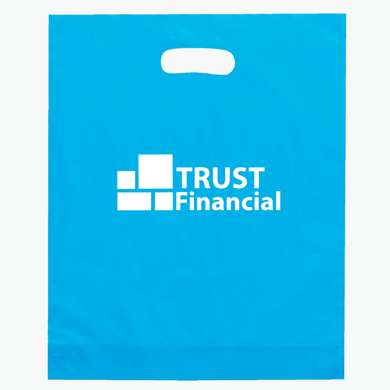Printed Die Cut Handle Plastic Bag - 12