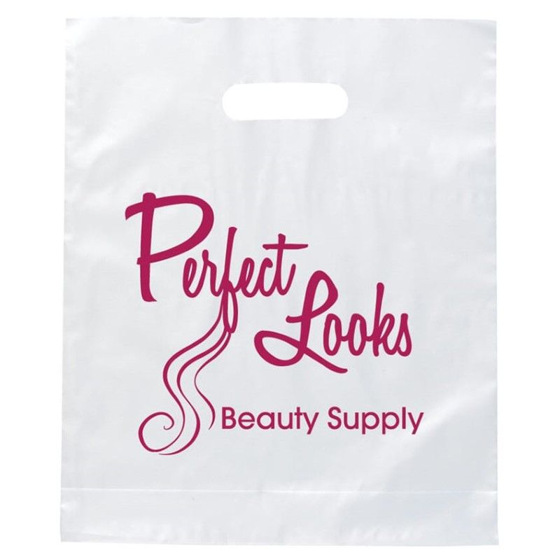 Custom Die Cut Handle Plastic Bag - 14