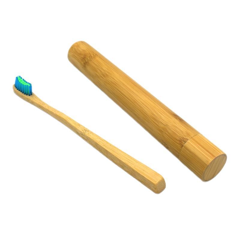 Custom Bamboo Toothbrush Set with Case