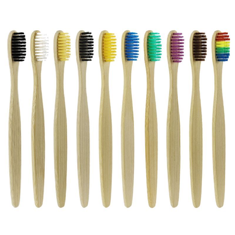 Custom Natural Bamboo Toothbrush for Adult