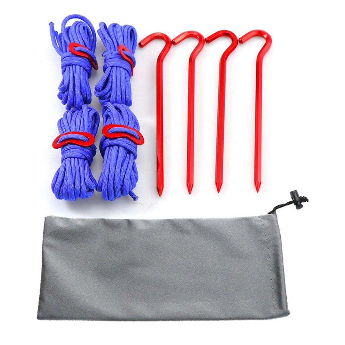 Tent Stakes and Reflective Ropes Set - Blank