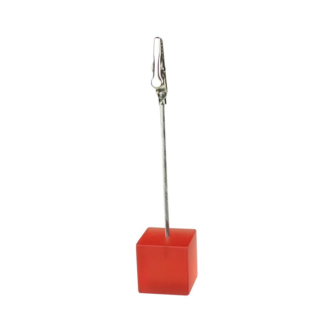 Cube Stand Custom Memo Clip Card Holder