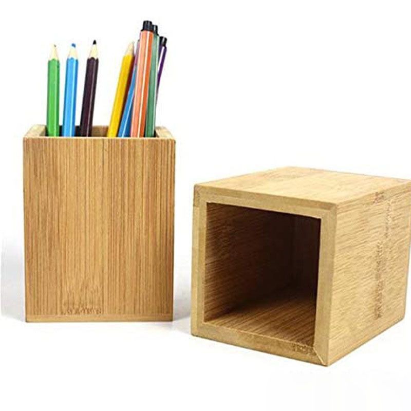 Custom Laser Engraved Bamboo Pen Holder