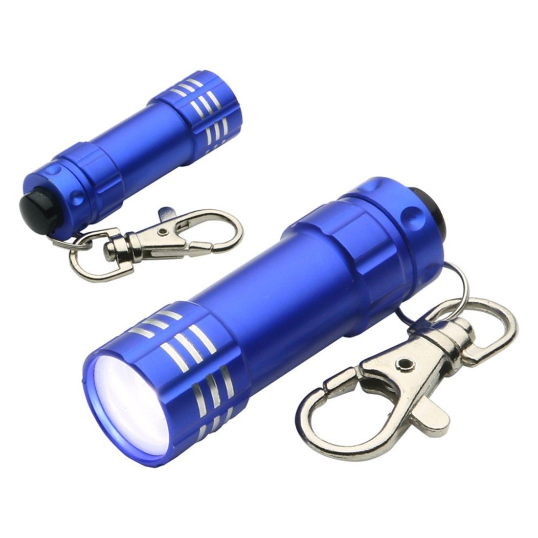 Custom 3 LED Mini Aluminum Flashlight Keychain