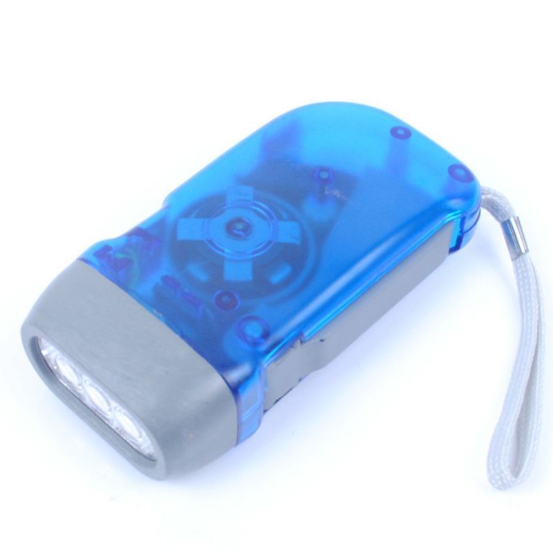 Custom Hand Crank LED Flashlight
