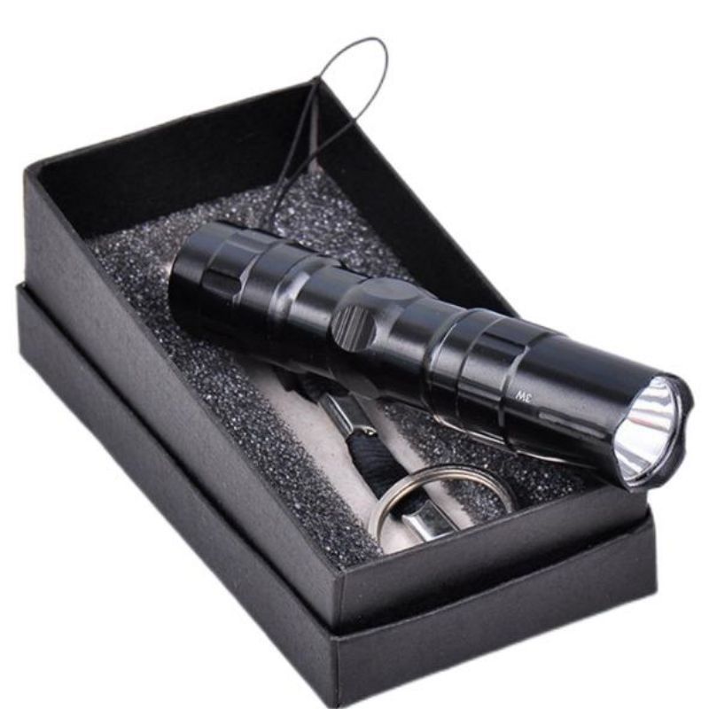 Custom Waterproof LED Flashlight with Gift Box