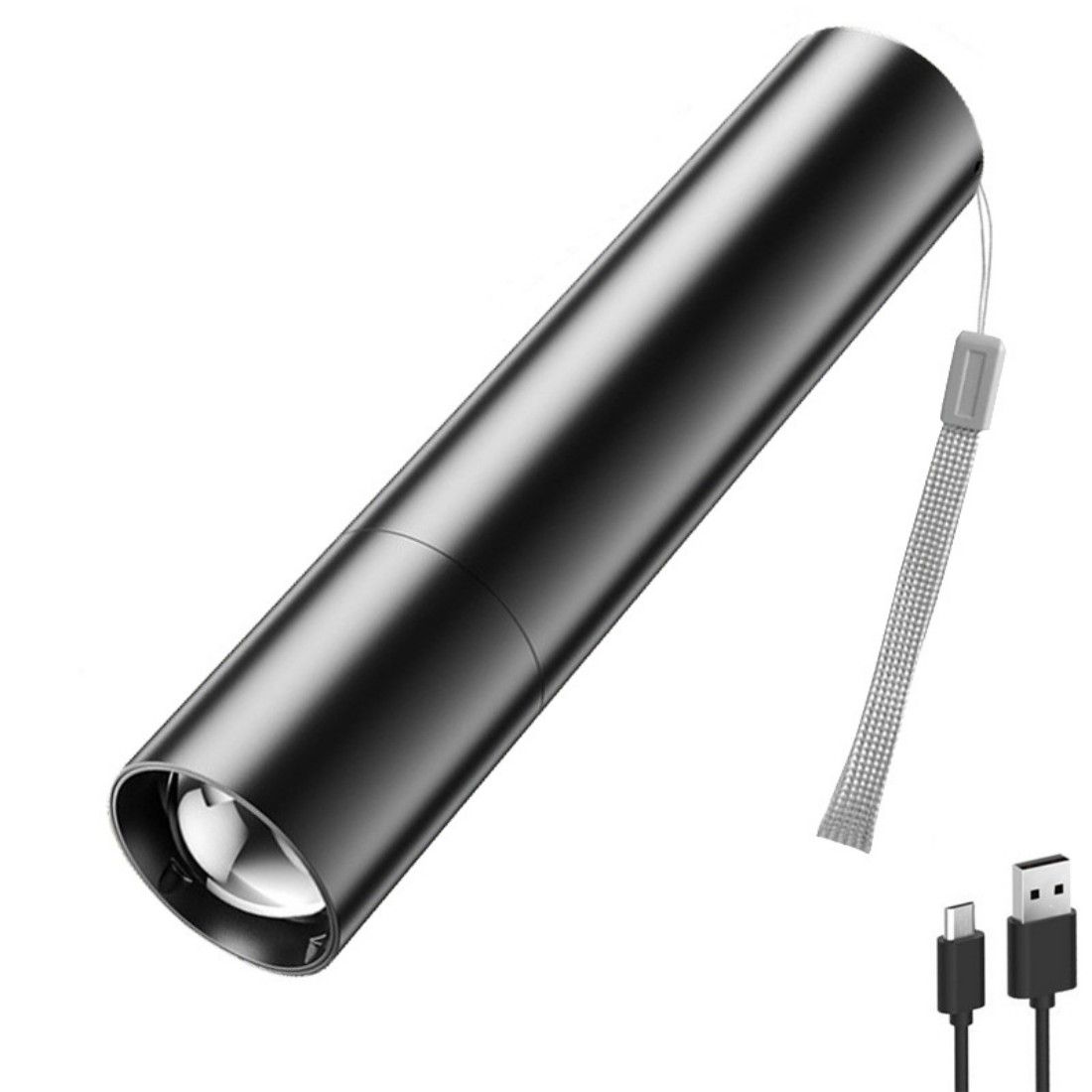 Custom USB Rechargeable Mini LED Flashlight
