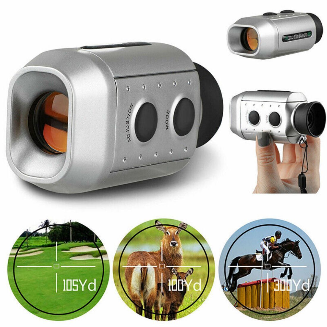 Custom 7x Digital Golf Rangefinder (1000 Yards)