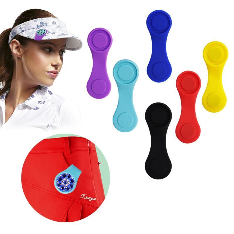 Custom Silicone Golf Hat Clip with Ball Marker