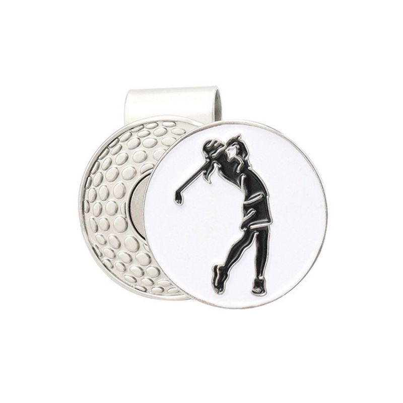 Custom Magnetic Golf Clip with Ball Marker