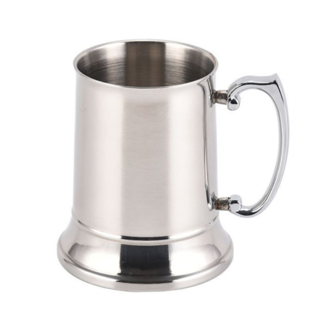 Custom 16 oz Stainless Steel Tankard Style Beer Mug