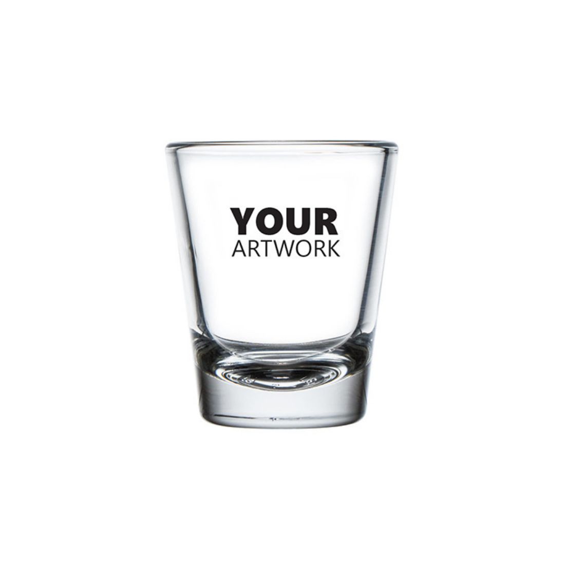 Custom 1.75 oz Clear Shot Glass with Heavy Base